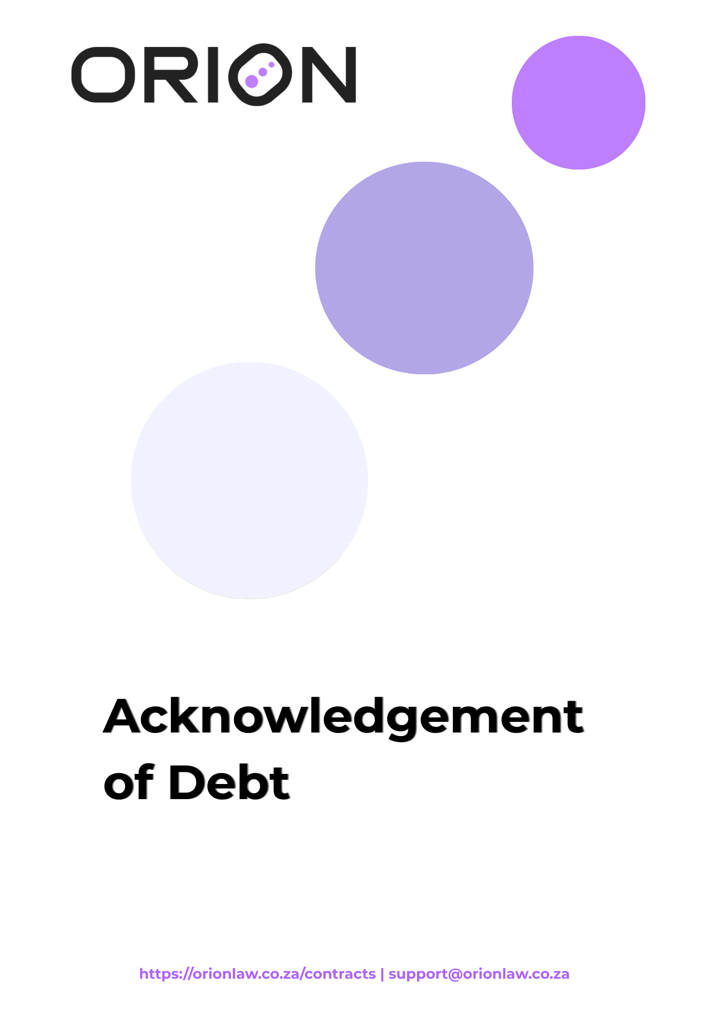 Acknowledgement of Debt