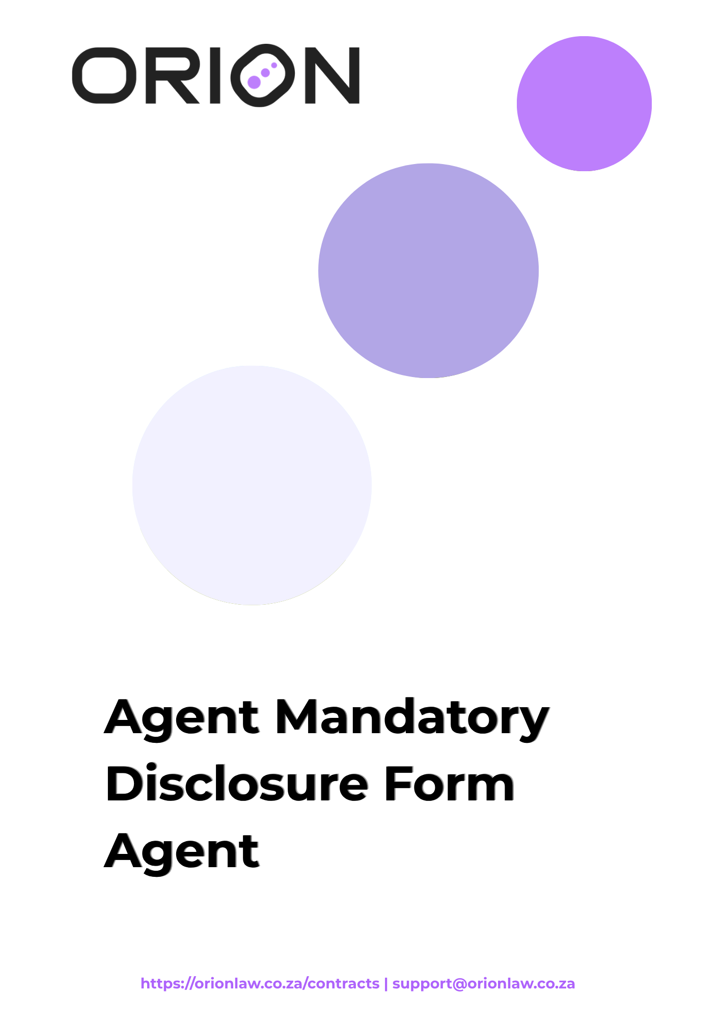 Agent Mandatory Disclosure Form