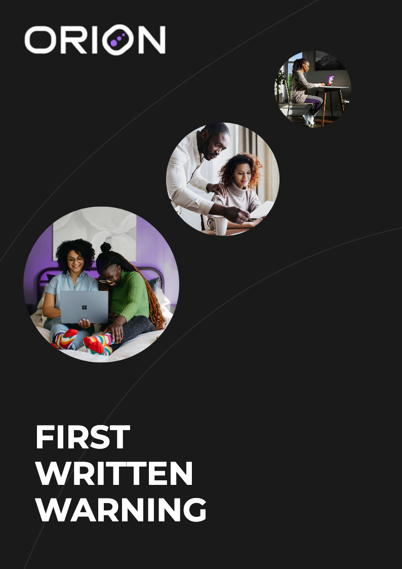 First Written Warning