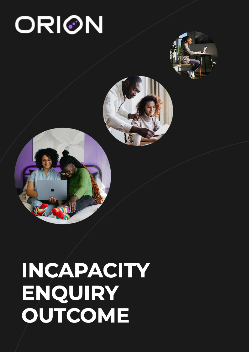 Incapacity Enquiry Outcome
