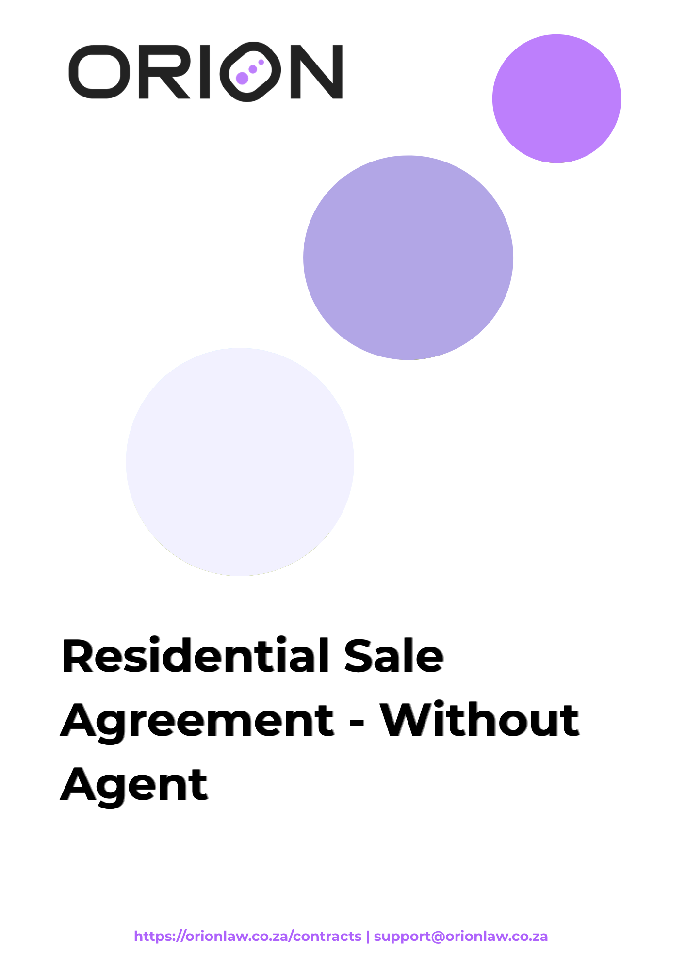Residential Sale Agreement - Without Agent