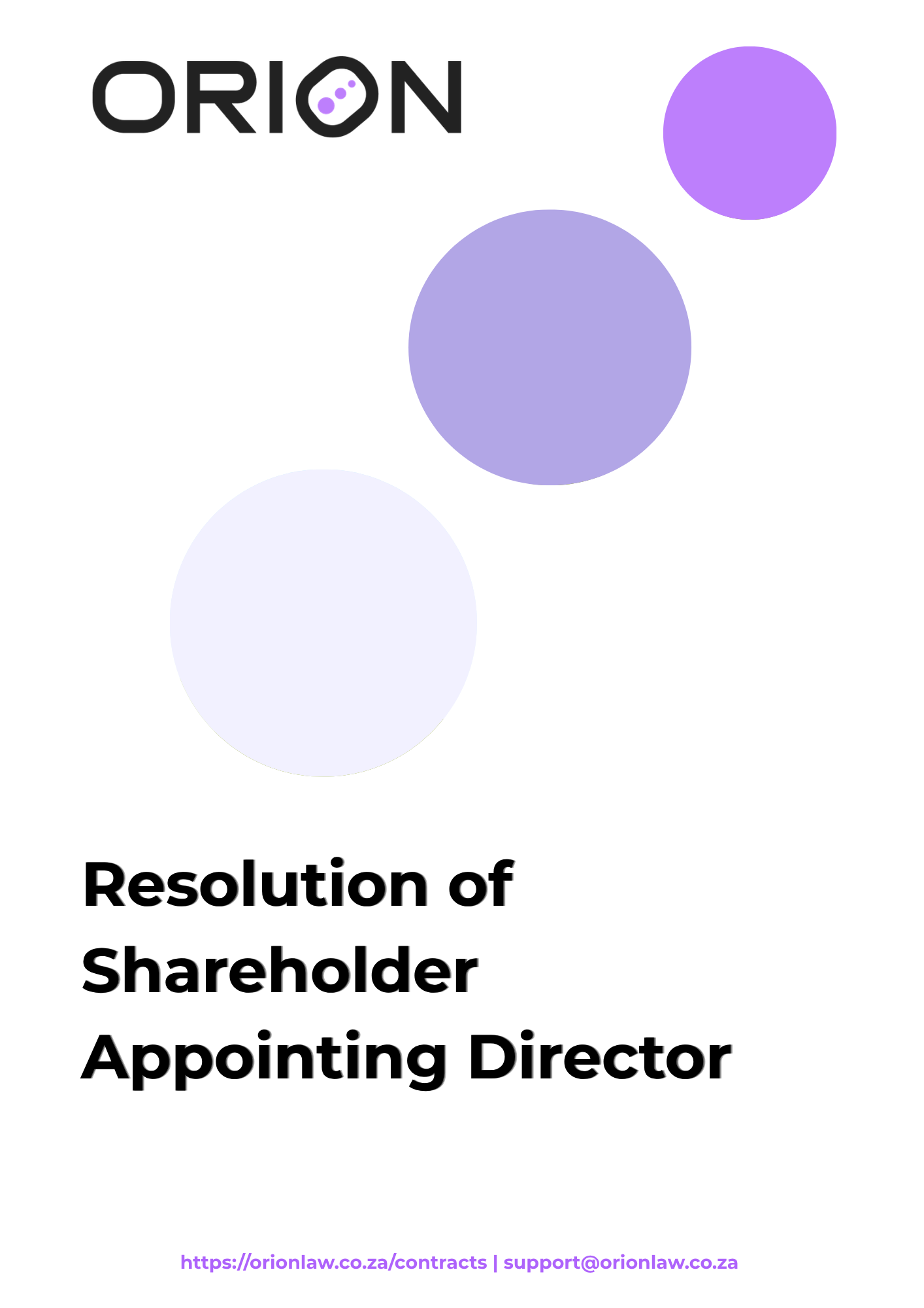 Resolution of Shareholder Appointing Director