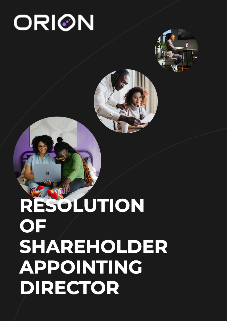 Resolution of Shareholder Appointing Director