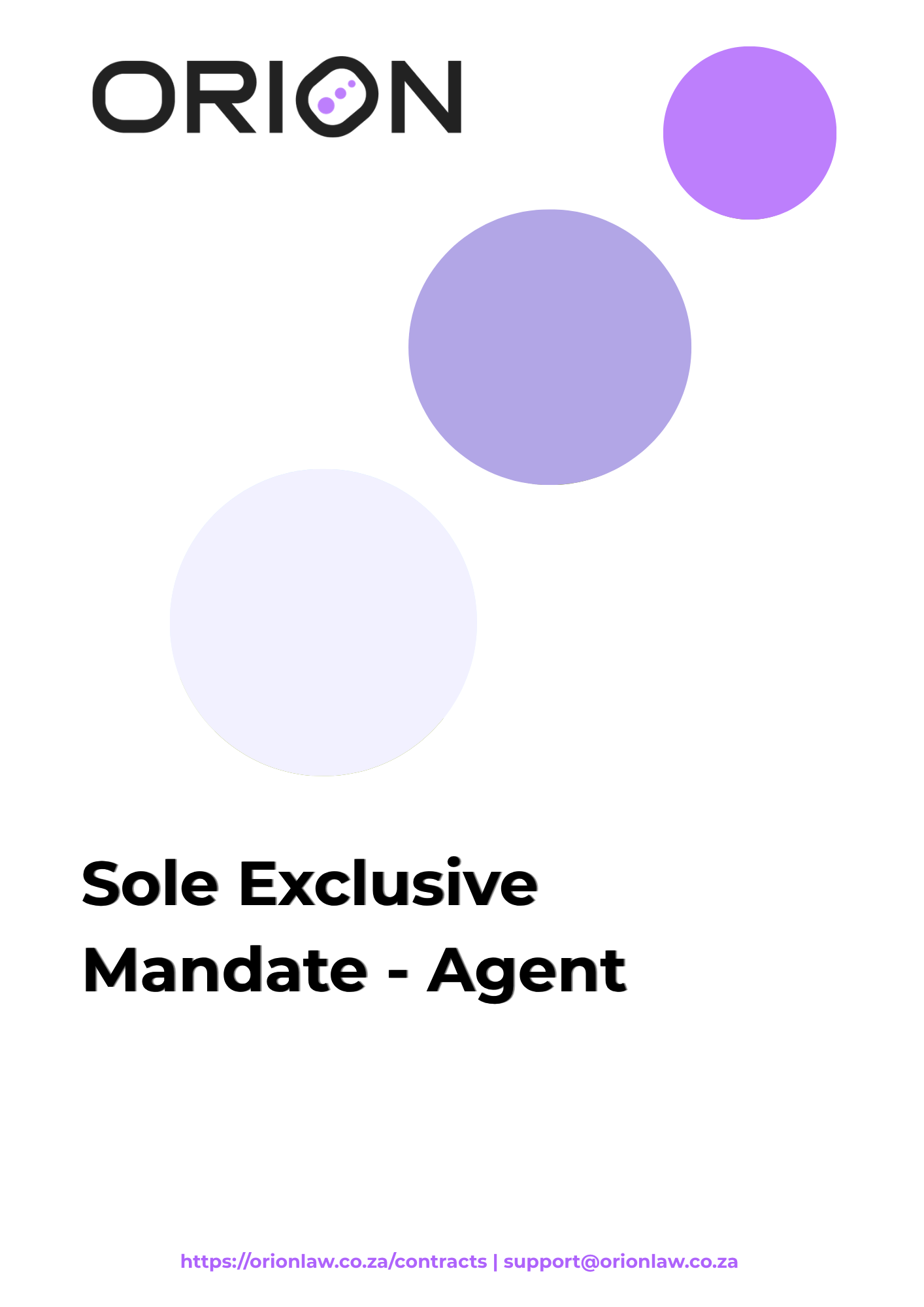 Sole Exclusive Mandate - Agent